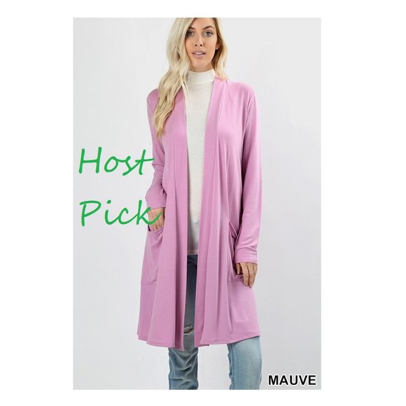 Long Drapey Cardigan Duster Full Sleeve Open Front - Picture 1 of 4
